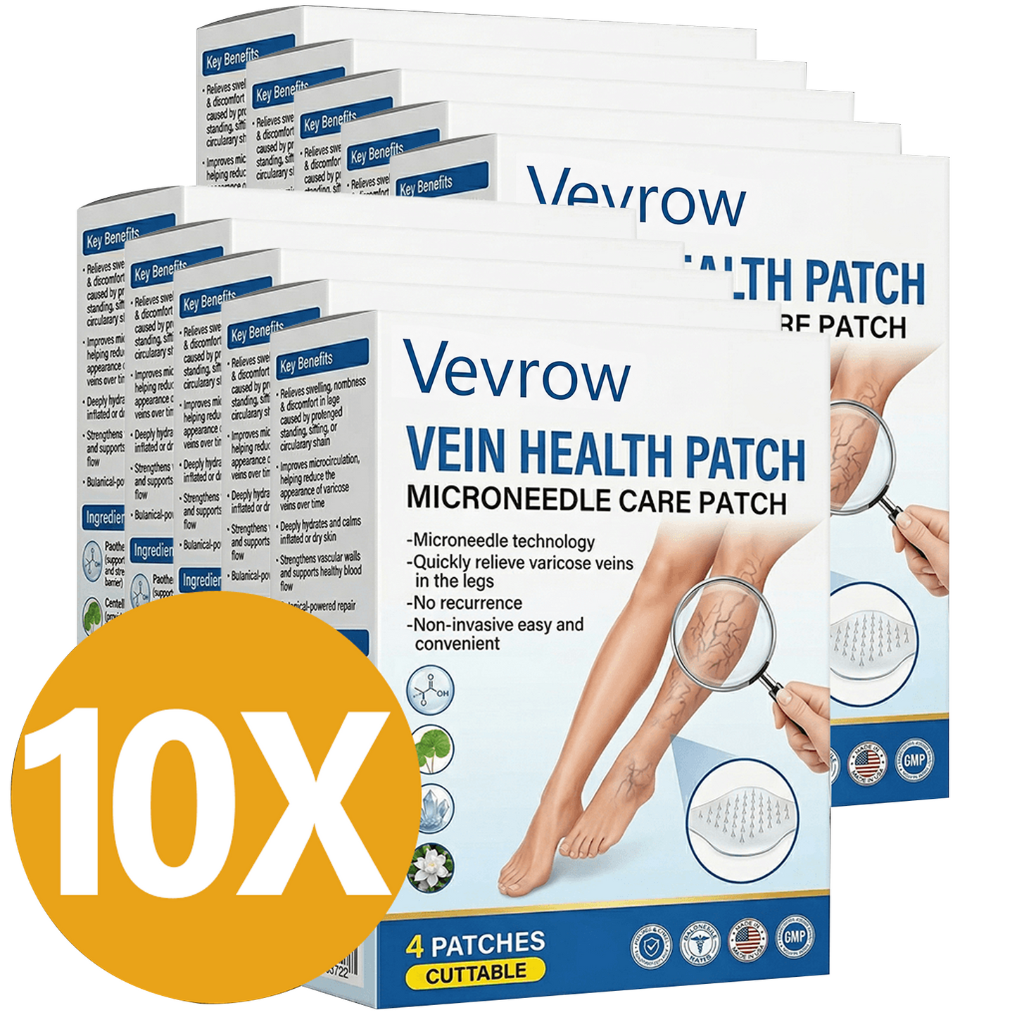 🇨🇦🏆✅️🏃Vevrow®Vein Health Patch Microneedle Care Patch⚡Instant Relief, Long-Term Results