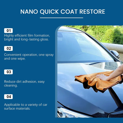 ✨Automotive Nano Coating Repair Agent - With Dust and Water Repellent Properties - Long-lasting and Durable with Gloss, Suitable for Continuous Use